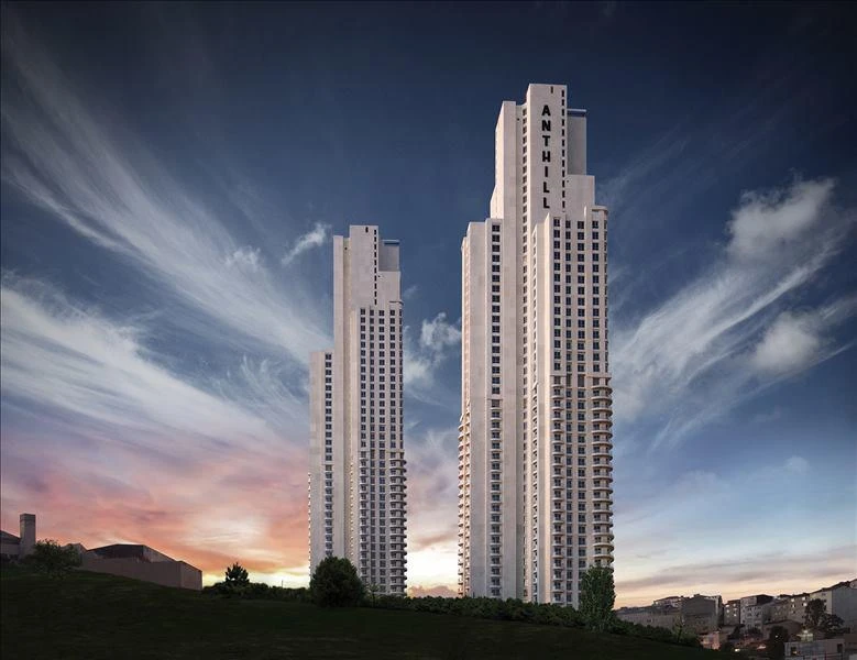 Высотная резиденция с бассейнами, зеленой зоной и рестораном рядом с центром Стамбула, Турция