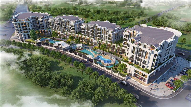 Резиденция с бассейнами и детскими площадками рядом с центром города, Коджаэли, Турция Резиденция с бассейнами и детскими площадками рядом с центром города, Коджаэли, Турция