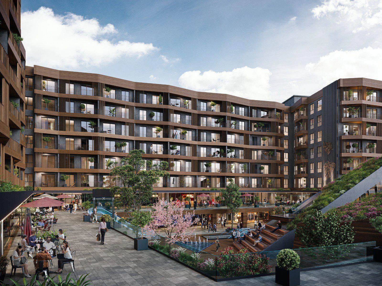 Новый жилой комплекс с круглосуточной охраной рядом с университетской больницей, в центре города, Стамбул, Турция