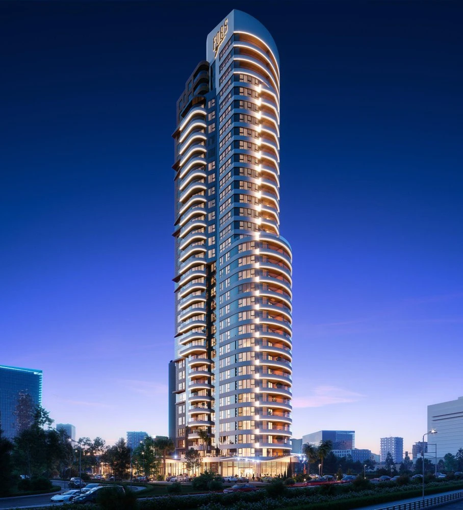 Новая резиденция с бассейнами, конференц-залом и круглосуточной охраной, Измир, Турция