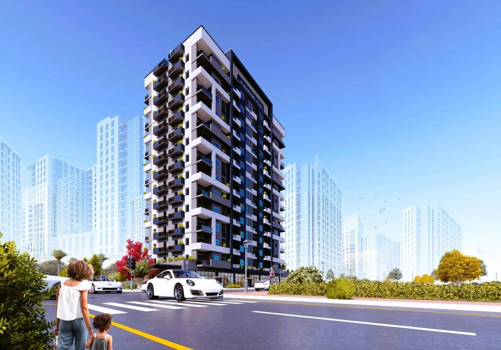 Просторные апартаменты в комплексе с бассейном в спокойном районе, Мерсин, Турция