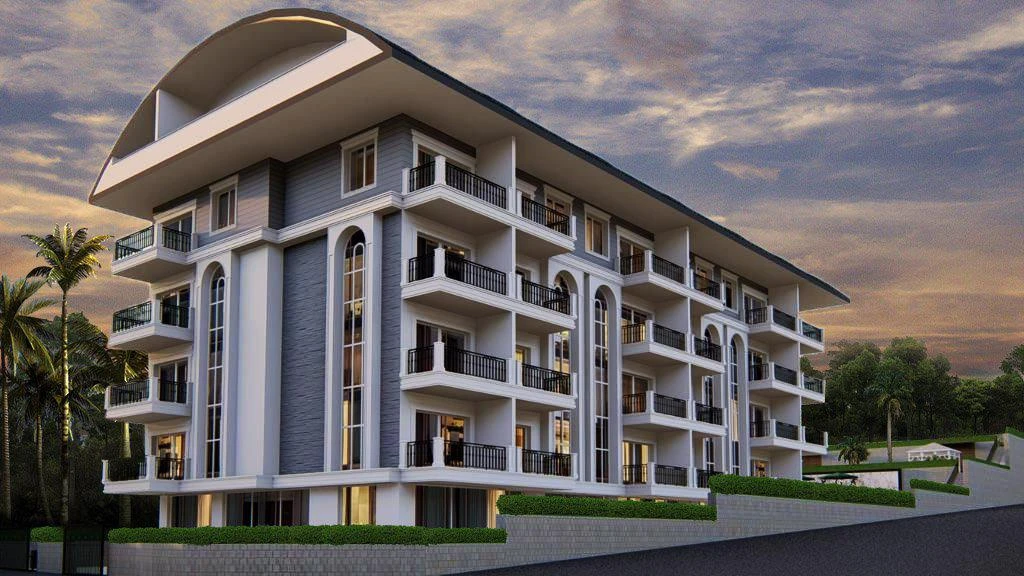 Жилой комплекс в километре от моря, в экологически чистом курортном районе Конаклы, Аланья, Турция