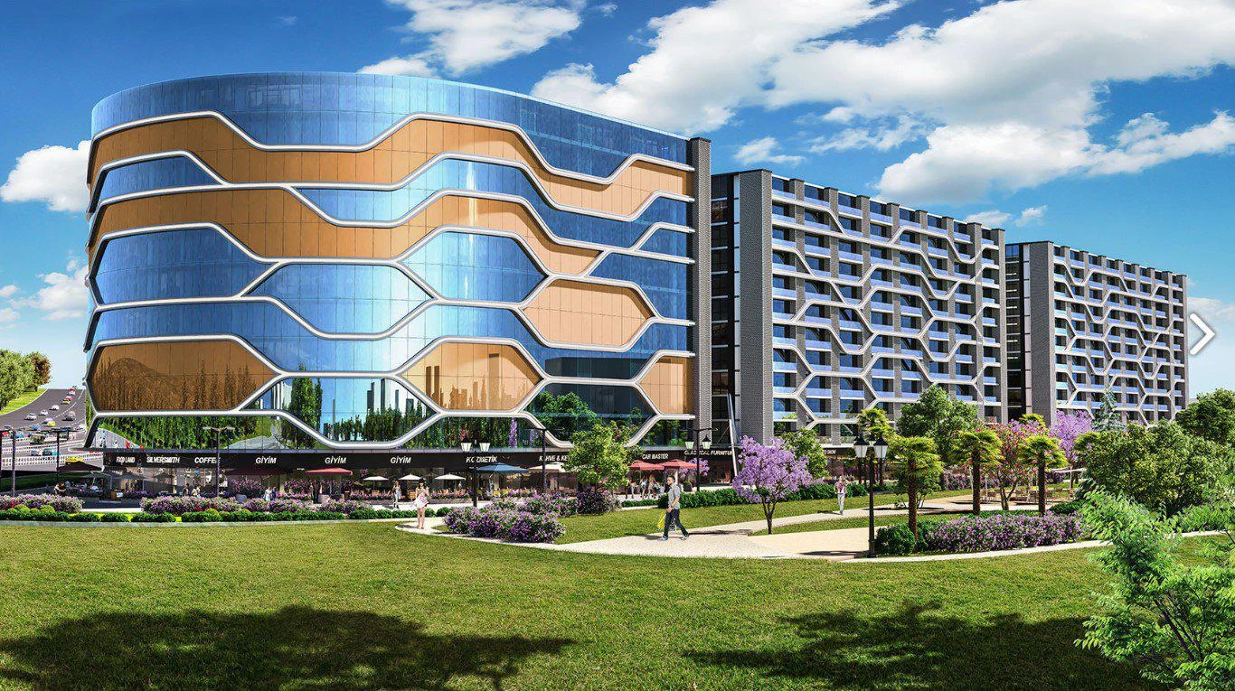 Жилой комплекс с видом на сад и парк, недалеко от торговых центров и университетов, Кючюкчекмедже, Стамбул, Турция