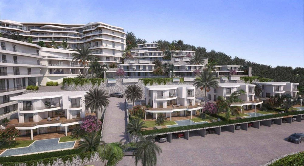 Резиденция с собственным пляжем и бассейнами на первой линии у моря, Бодрум, Турция