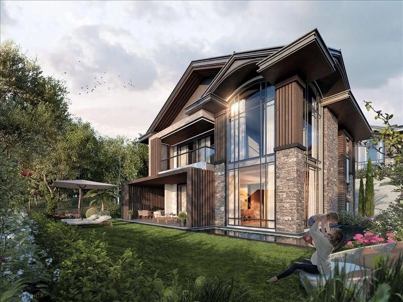 Комплекс качественных вилл с садами рядом с озером и автомагистралями, Коджаэли, Турция Комплекс качественных вилл с садами рядом с озером и автомагистралями, Коджаэли, Турция