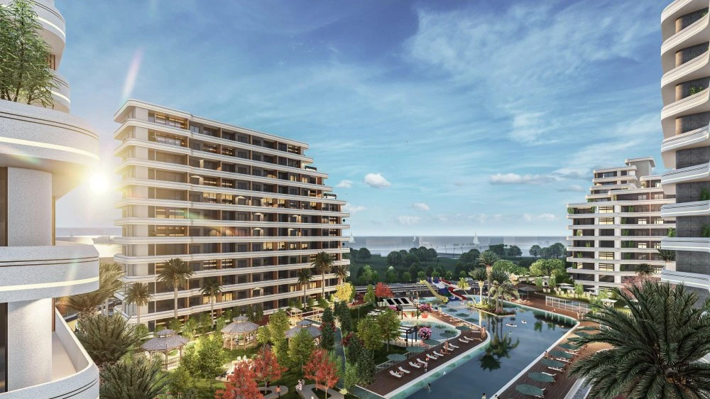 Жилой комплекс с аквапарком, бассейном, кинотеатром и фитнес-центром, Мерсин, Турция