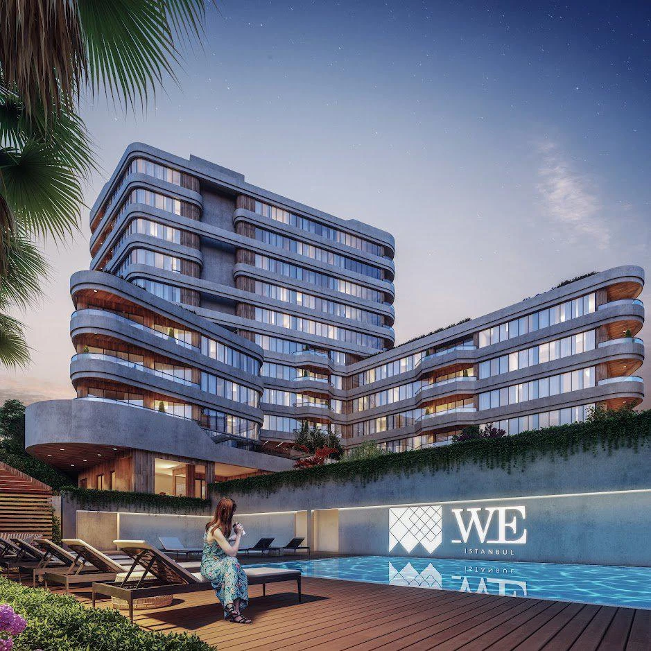Новые апартаменты в резиденции с бассейном и конференц-залом рядом с автомагистралью и Стамбульским международным финансовым центром, Стамбул