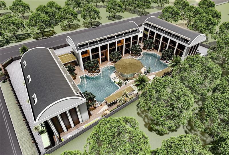 Новая резиденция с бассейнами и полем для мини-гольфа в 350 метрах от моря, Конаклы, Турция