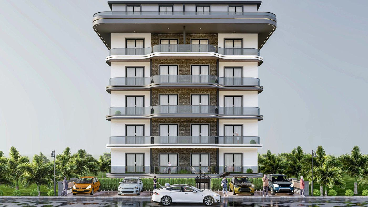 Жилой комплекс с множеством удобств и сервисов, 200 м до моря, Кестель, Аланья, Турция