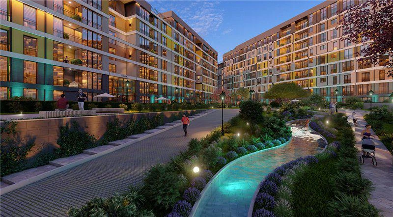 Новая резиденция с бассейном и ресторанами рядом с аэропортом, Стамбул, Турция