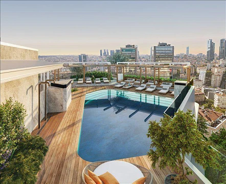 Новая комфортабельная резиденция с бассейном и спа-зоной в центре Стамбула, Турция