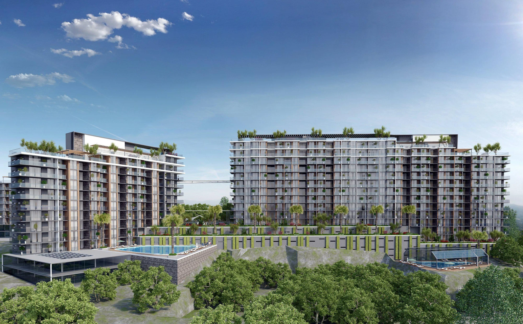 Новая резиденция с бассейнами и фитнес-центром, Измир, Турция