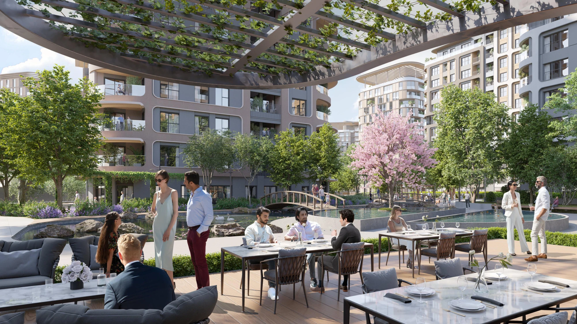 Жилой комплекс c развитой инфраструктурой, с видом на залив Золотой Рог, Стамбул, Турция