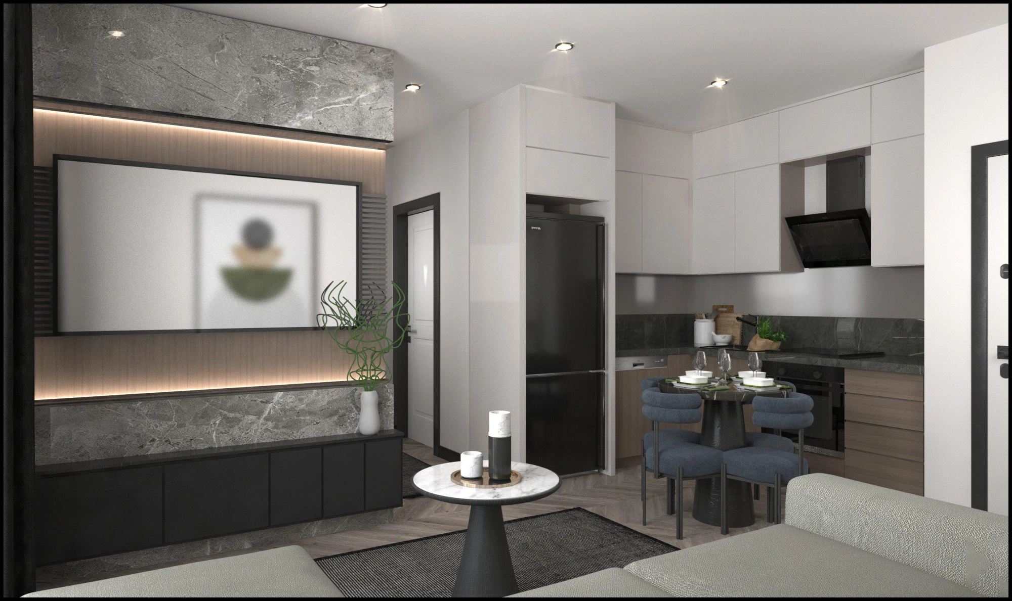 Трёхкомнатные апартаменты в комплексе с бассейном и детской игровой площадкой, 450 метров до моря, Мерсин, Турция