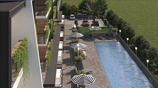 Новая резиденция с бассейном в спокойном престижном районе, Анталия, Турция