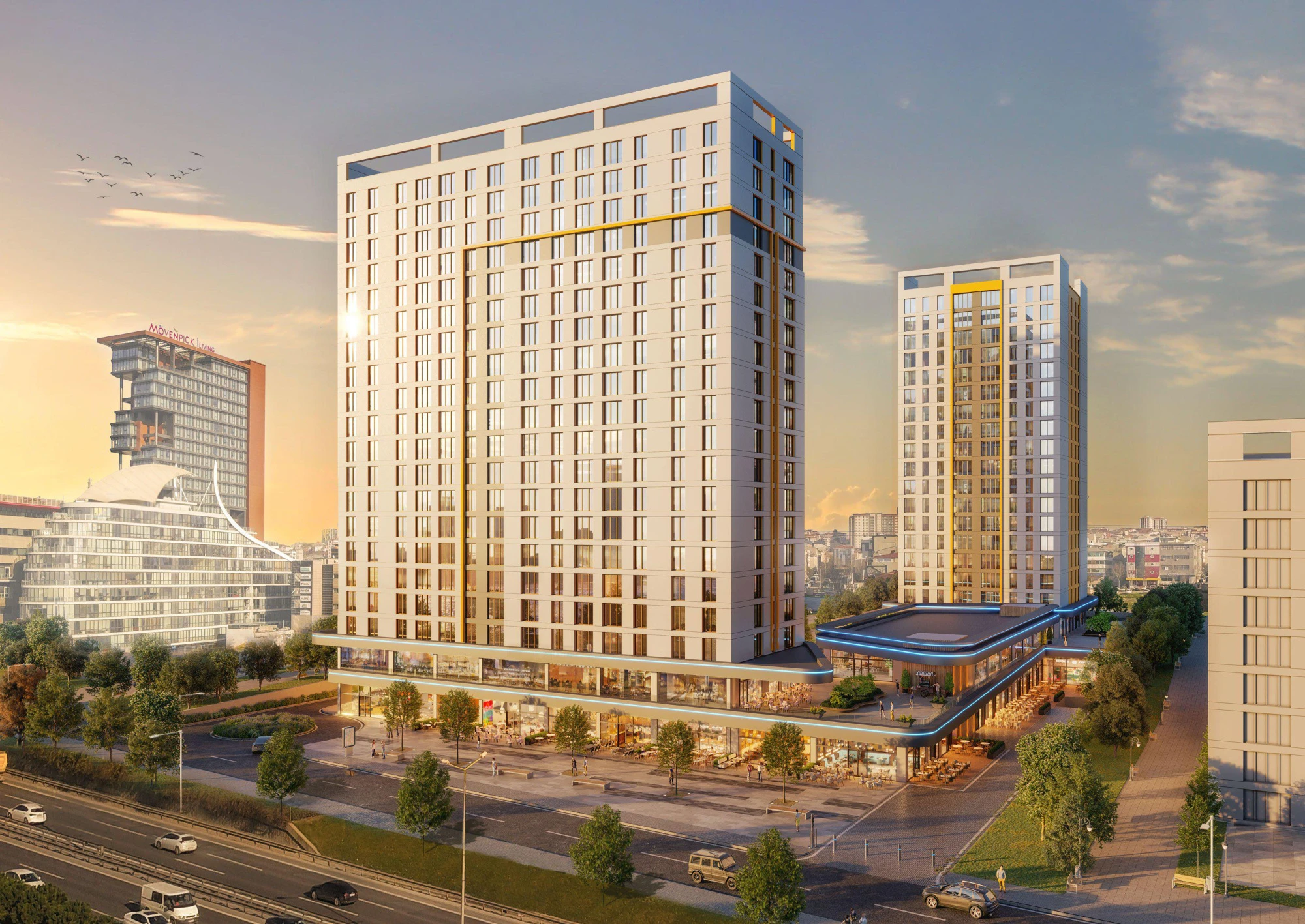 Элитная современная резиденция с бассейном и конференц-залом, в престижном деловом районе, Стамбул, Турция