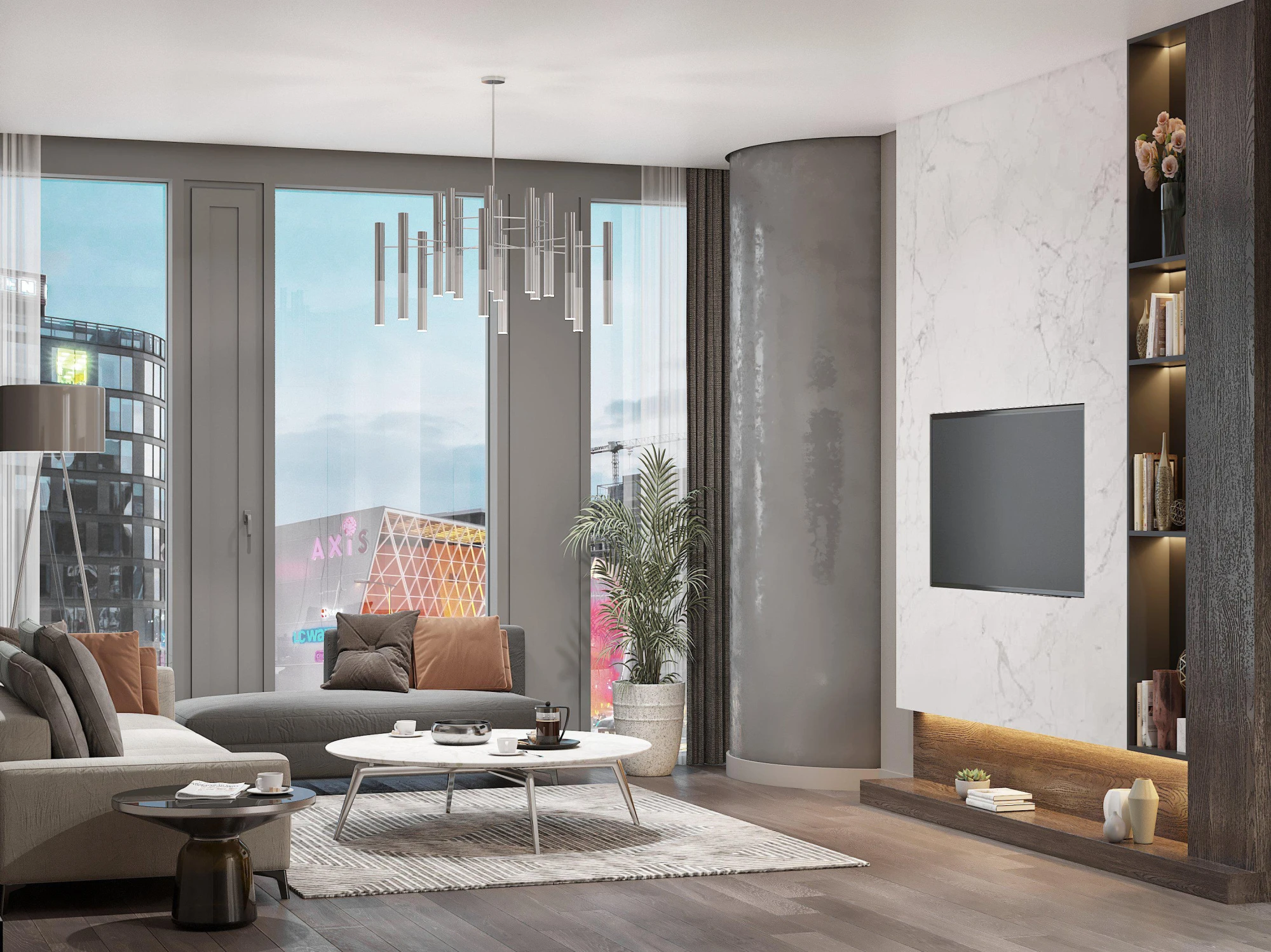 Новая охраняемая резиденция с отелем и зонами отдыха рядом со станцией метро и автомагистралью, Стамбул, Турция