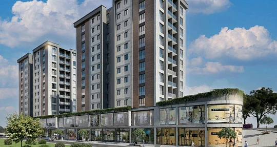 Новая резиденция с бизнес-центром, бассейном и зеленой зоной рядом со станцией метро и центром города, Стамбул, Турция
