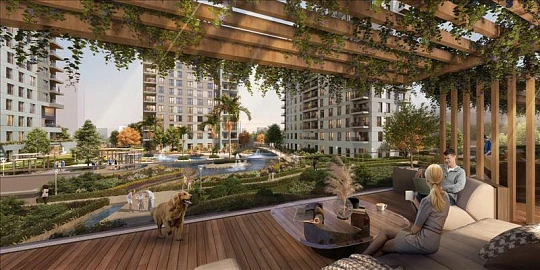 Новая резиденция с бассейнами, зелеными зонами и спа-центром рядом с автомагистралями, Стамбул, Турция