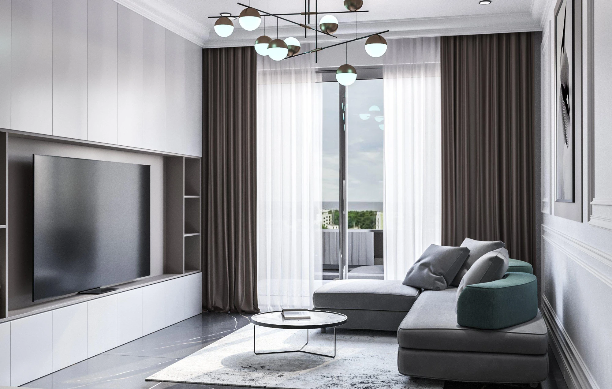 Апартаменты в комплексе с развитой инфраструктурой, 900 м до моря, Демирташ, Турция