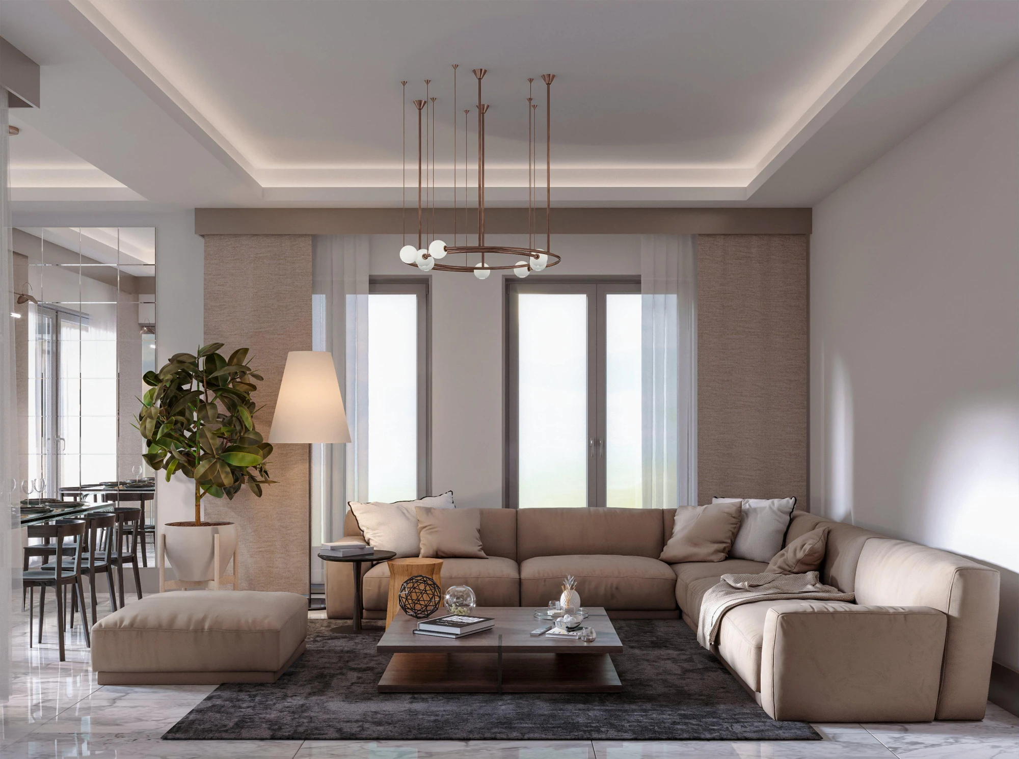 Новый жилой комплекс Terra Manzara с бассейнами и живописным видом недалеко от моря и исторического центра города, Анталья, Турция