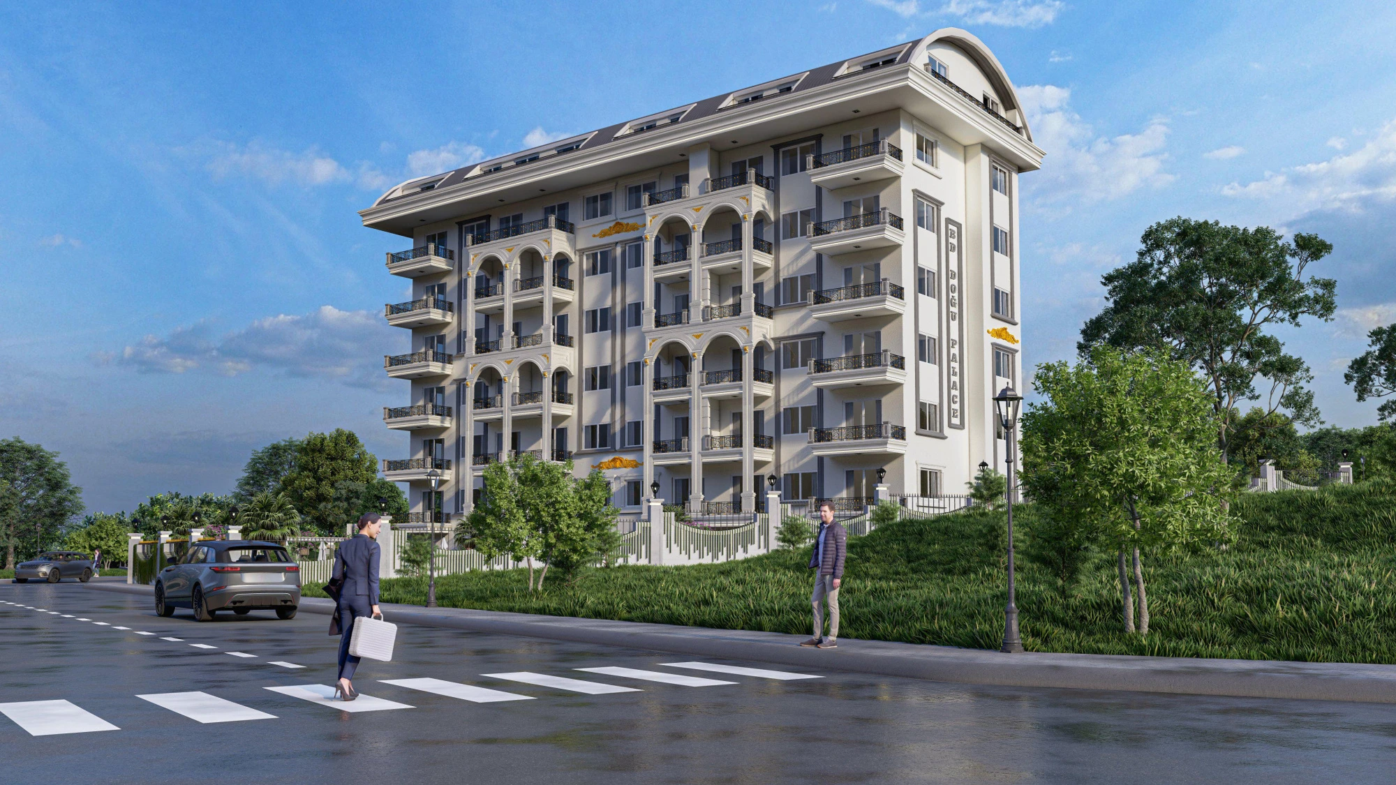 Апартаменты в комплексе с развитой инфраструктурой, 900 м до моря, Демирташ, Турция