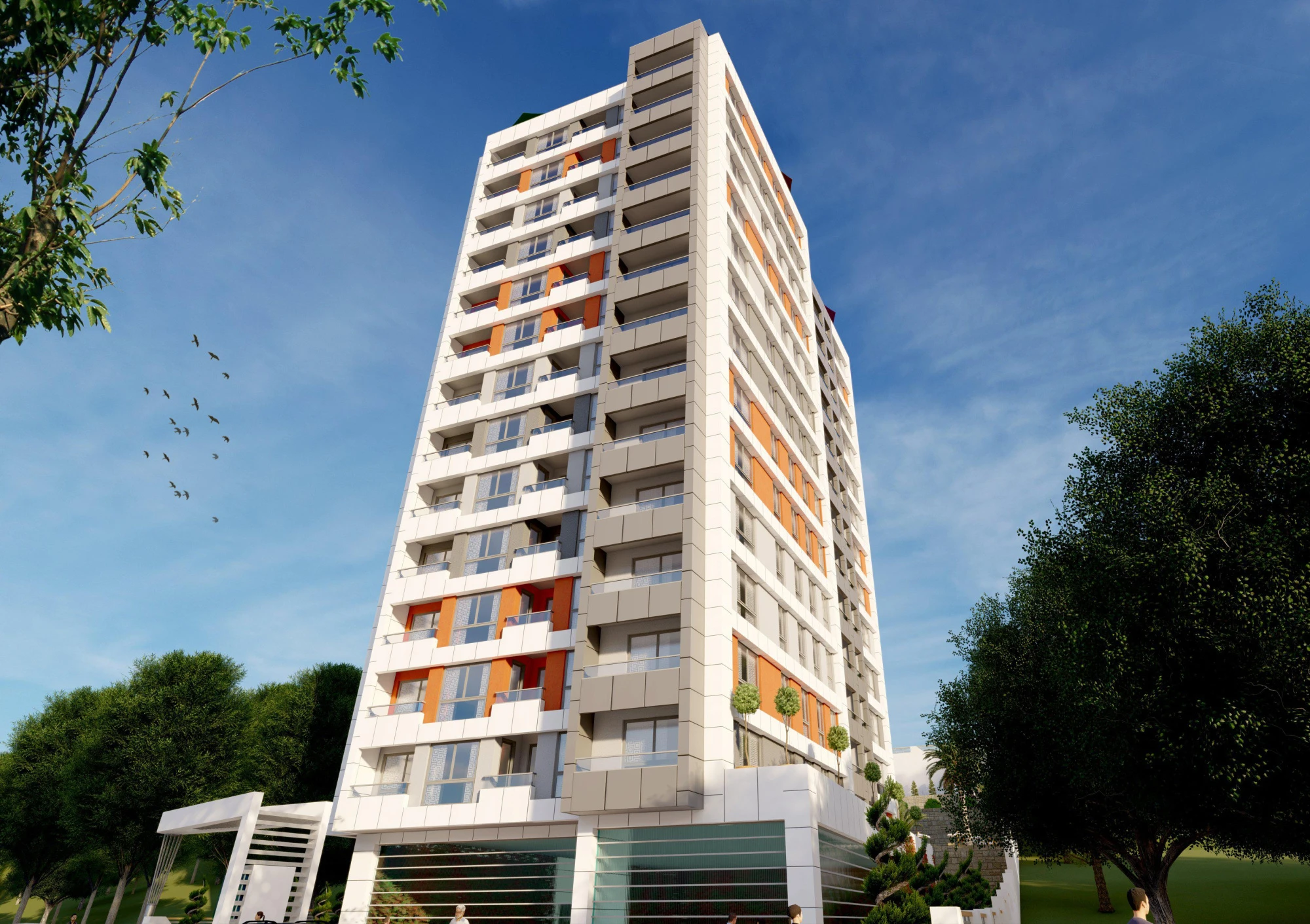 Резиденция с бассейном и теннисным кортом, Стамбул, Турция