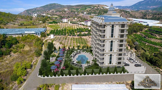Жилой комплекс в популярном туристическом центре Аланьи, 1 км до моря, Турция