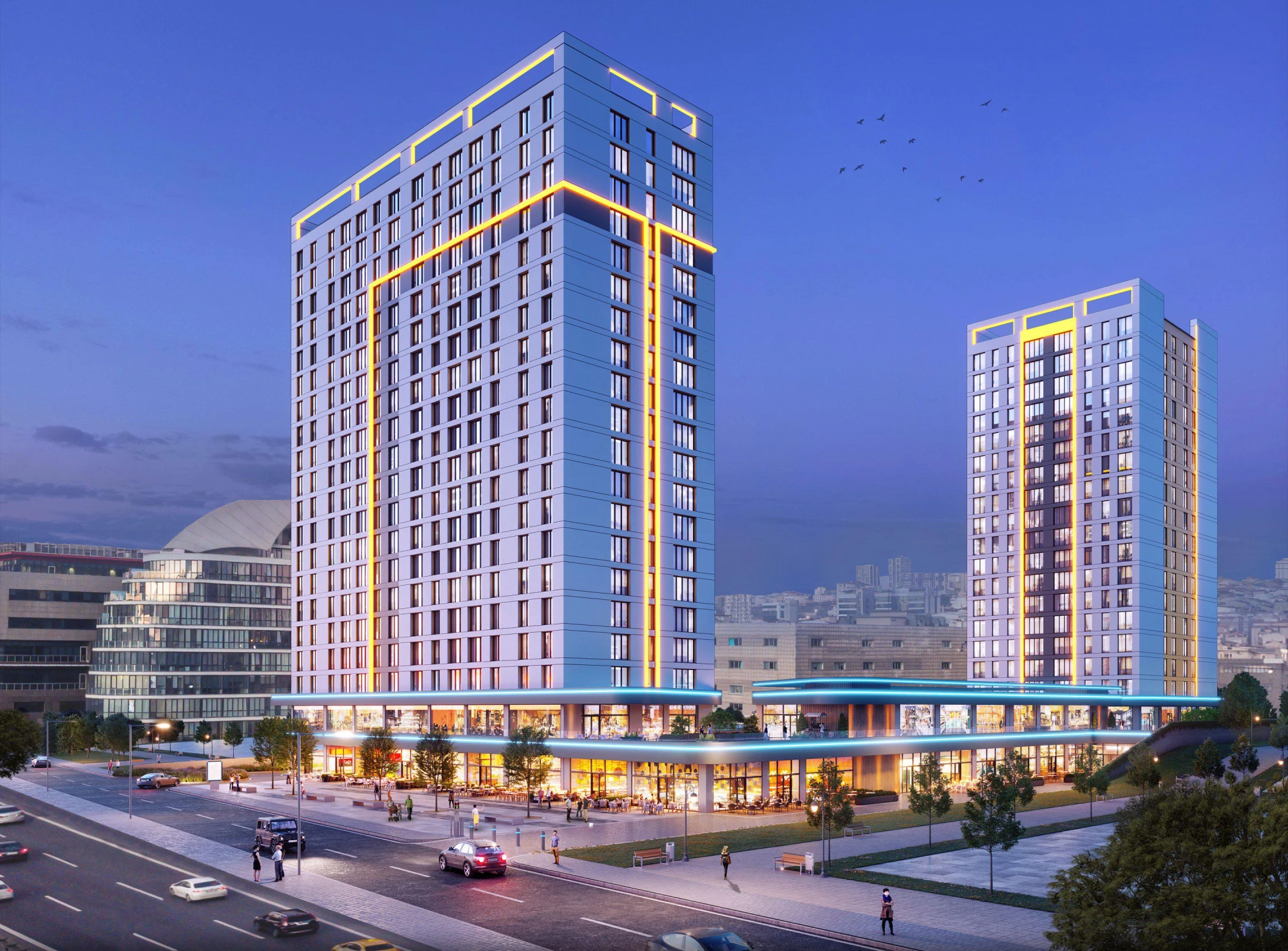 Элитная современная резиденция с бассейном и конференц-залом, в престижном деловом районе, Стамбул, Турция