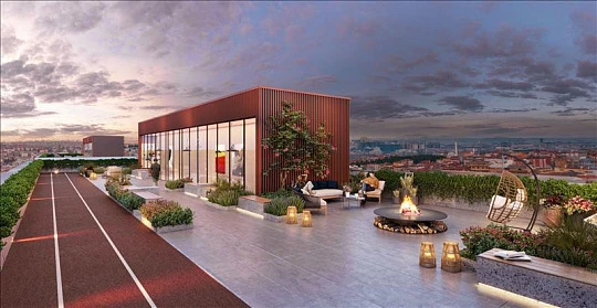Новая резиденция с фитнес-центром и парковкой рядом с автомагистралями, Стамбул, Турция