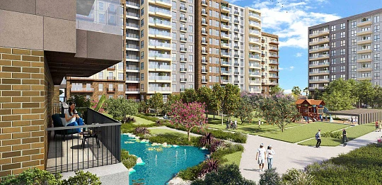 Новая большая резиденция с бассейнами и зелеными зонами недалеко от центра Антальи, Турция
