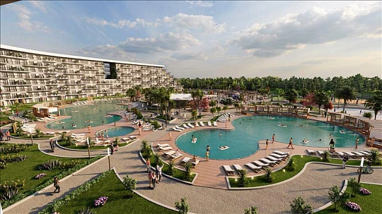 Новая резиденция с бассейнами, садом и кинотеатром, Анталья, Турция