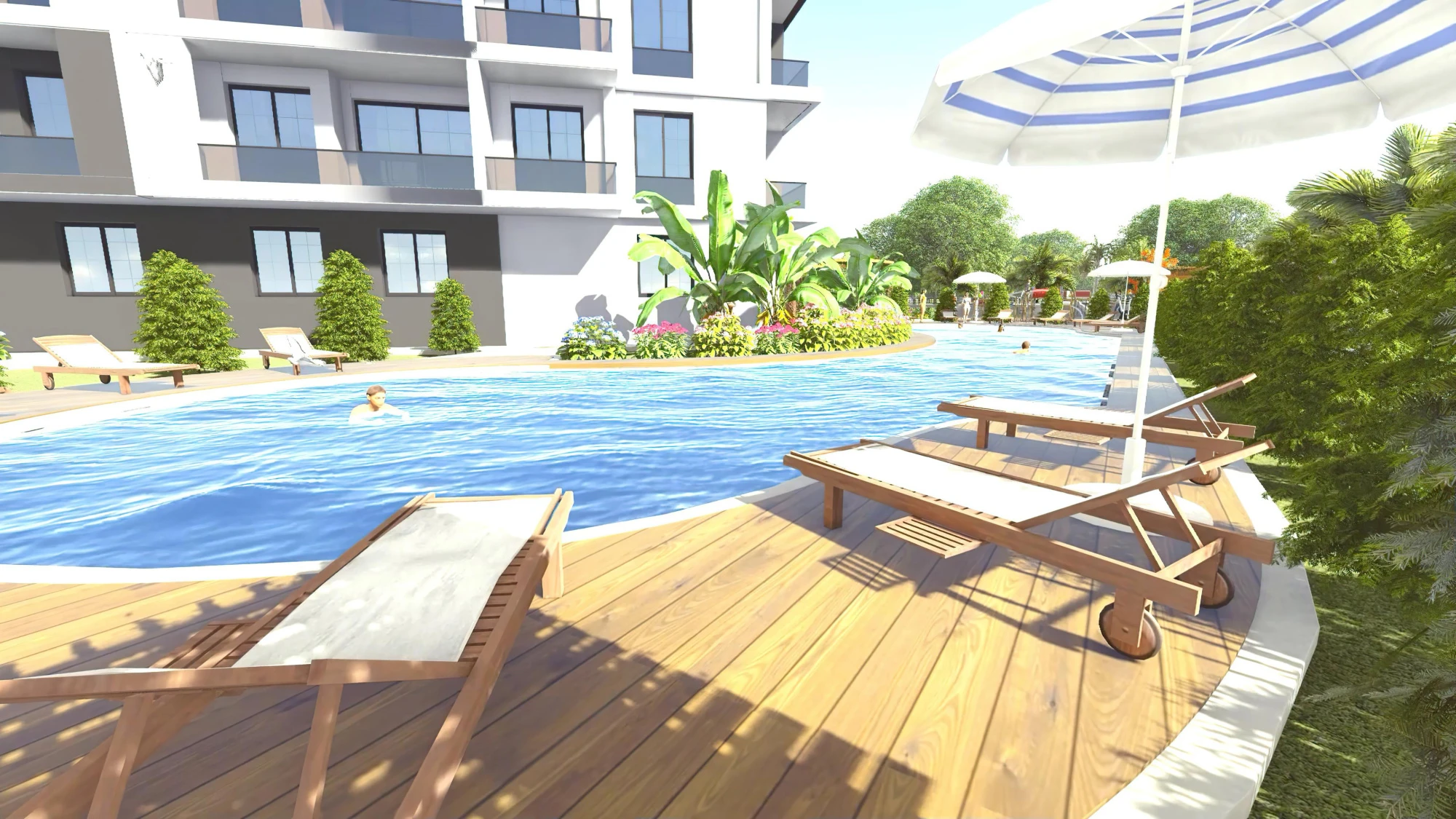 Жилой комплекс с бассейном, фитнес-центром и кинотеатром, Мерсин, Турция