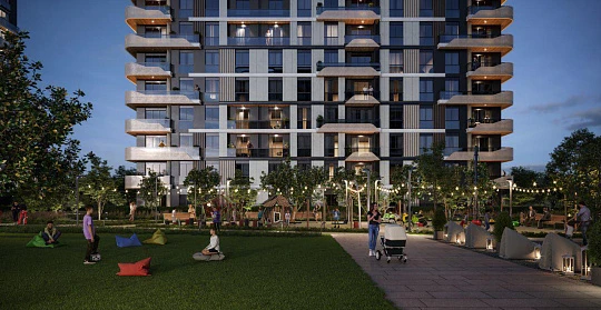 Новая резиденция с зеленой зоной и бассейнами в престижном районе, рядом с центром города, Стамбул, Турция