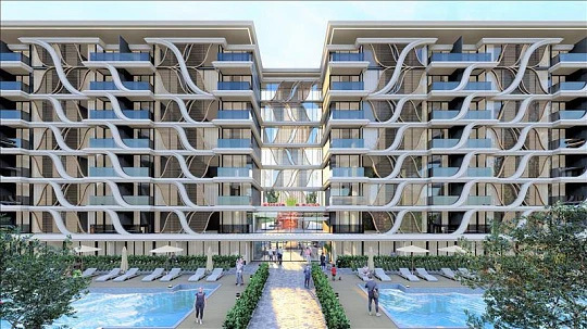 Новый жилой комплекс премиум класса с бассейнами и спа-зоной рядом с пляжем, Анталья, Турция